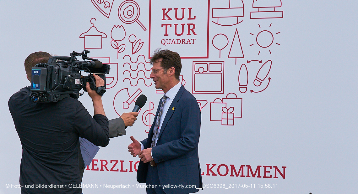 11. Mai 2017 - Grundsteinlegung für die LOGE und dem Kulturquadrat in Neuperlach